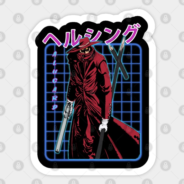 Alucard Awakens Hellsing's Eternal Darkness Sticker by Insect Exoskeleton